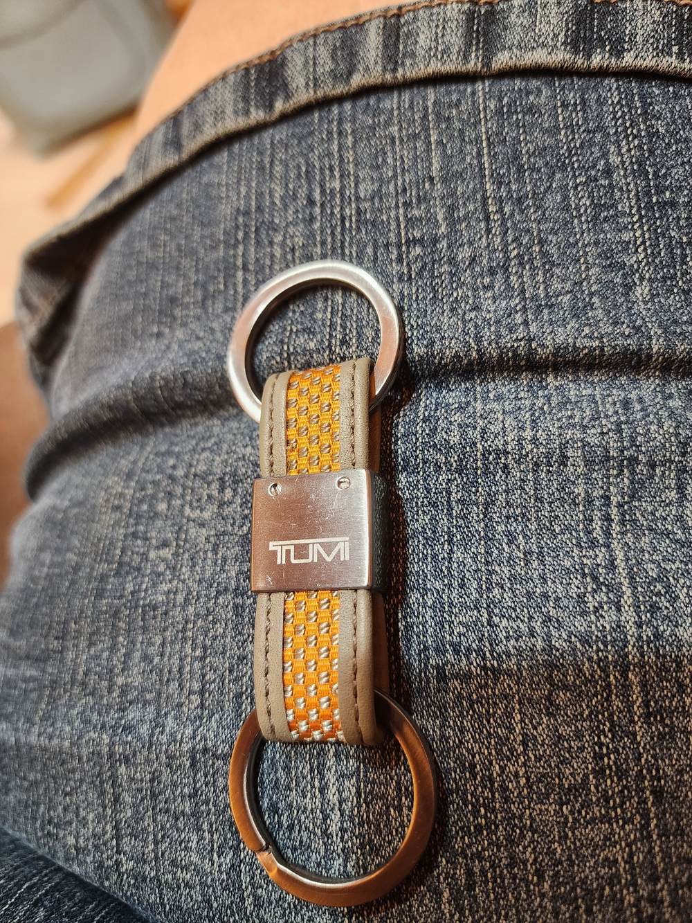 TUMI Orange Valet Keychain - Picture 7 of 8